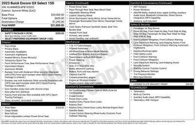 2023 Buick Encore GX Select