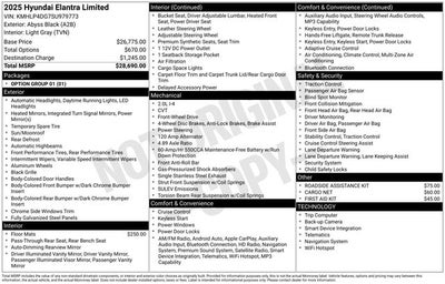 2025 Hyundai Elantra Limited