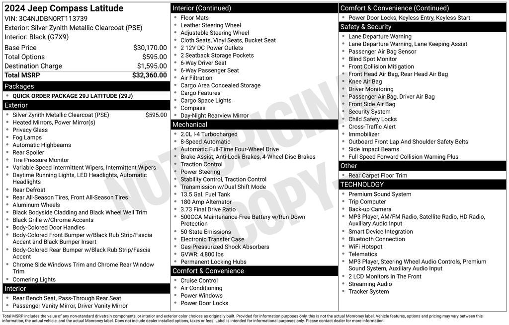 2024 Jeep Compass Latitude 4x4