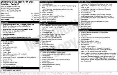 2023 GMC Sierra 1500 4WD Crew Cab Short Box AT4X