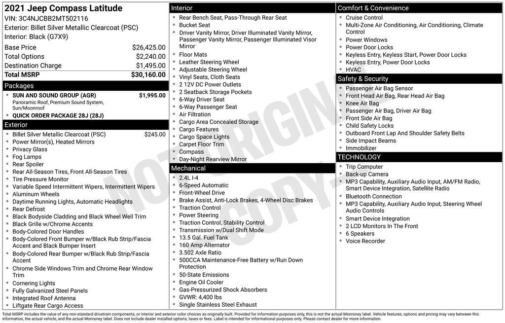 2021 Jeep Compass Latitude