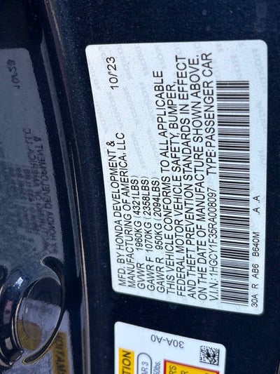 2024 Honda Accord Sedan EX