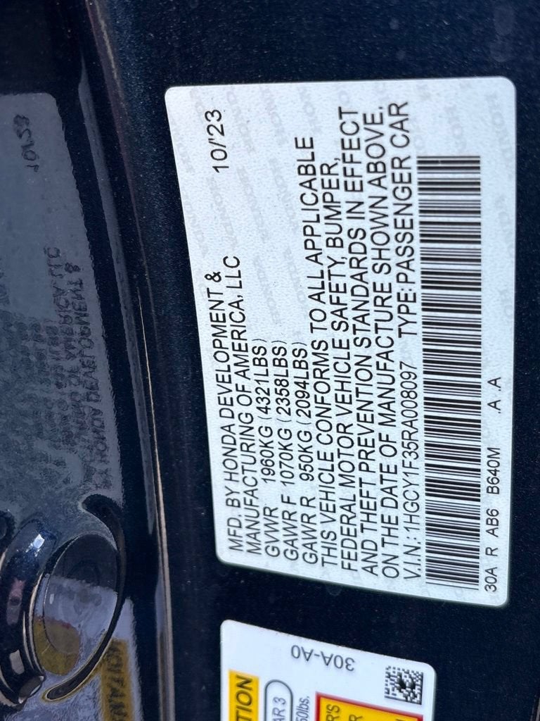 2024 Honda Accord Sedan EX