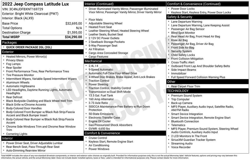 2022 Jeep Compass Latitude Lux