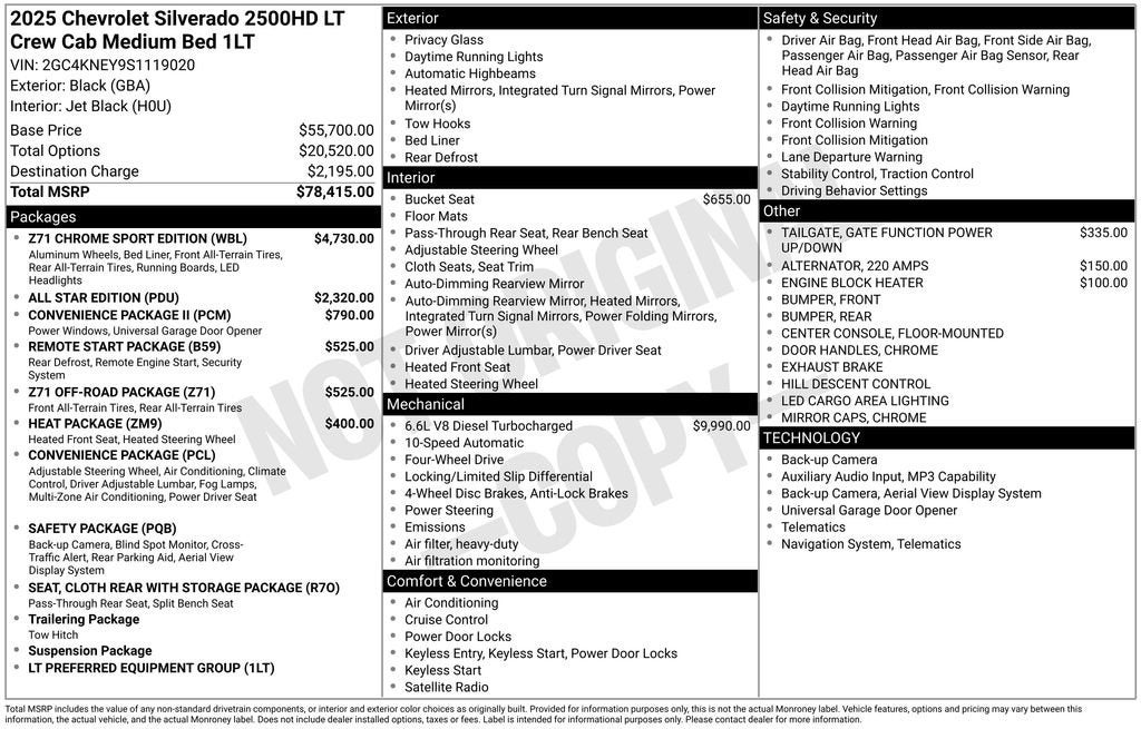 2025 Chevrolet Silverado 2500 HD LT