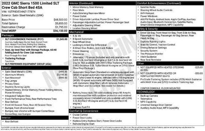 2022 GMC Sierra 1500 Limited SLT