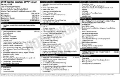 2024 Cadillac Escalade ESV Premium Luxury