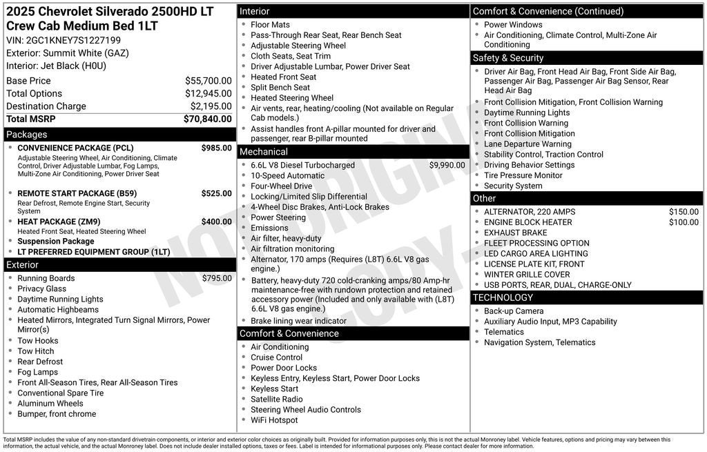 2025 Chevrolet Silverado 2500 HD Base