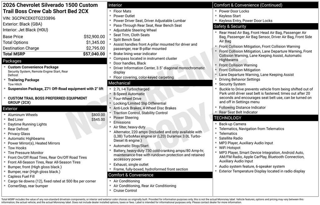 2026 Chevrolet Silverado 1500 Base