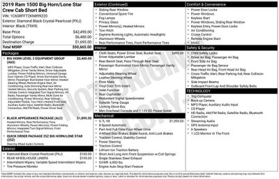 2019 RAM 1500 Big Horn/Lone Star