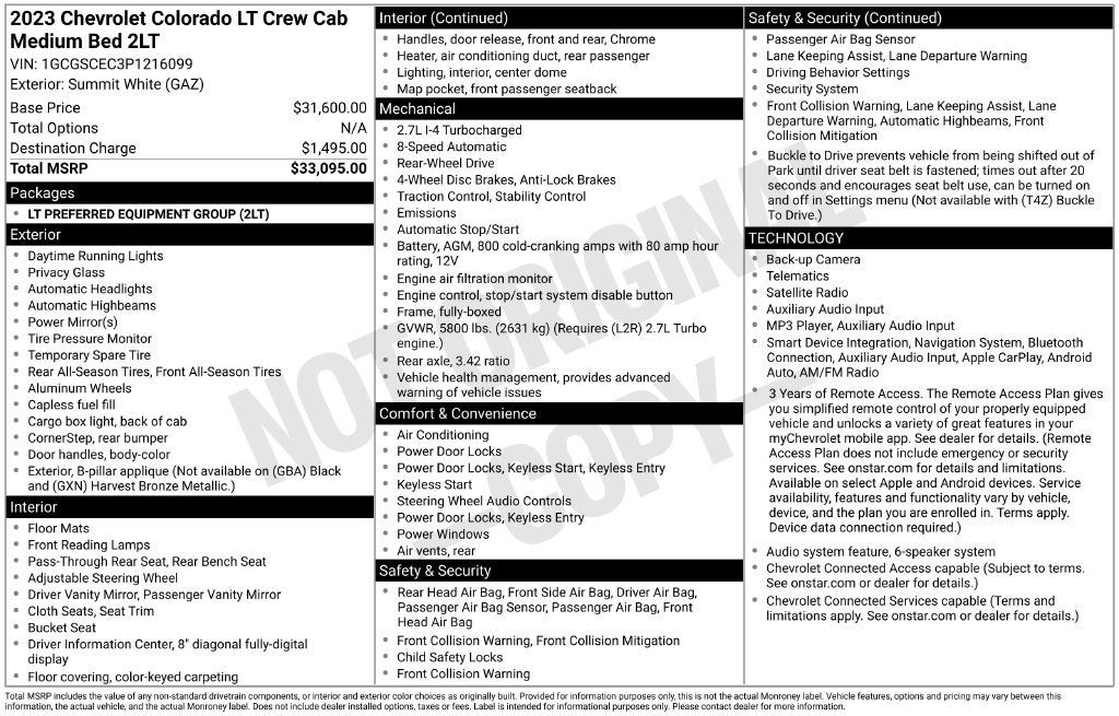2023 Chevrolet Colorado 2WD LT