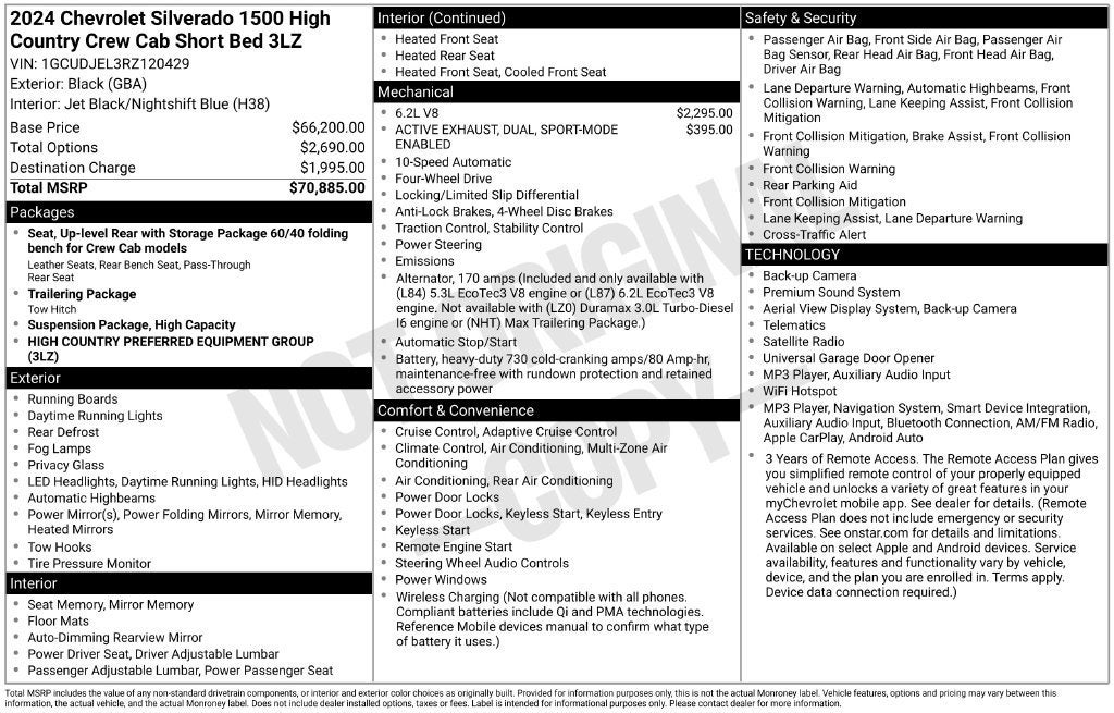 2024 Chevrolet Silverado 1500 High Country