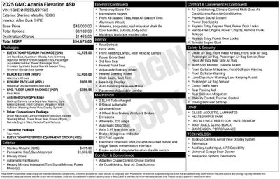 2025 GMC Acadia Elevation