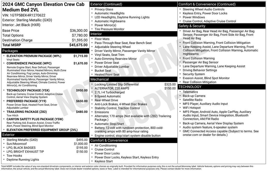 2024 GMC Canyon Elevation