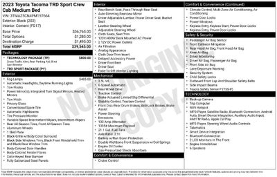 2023 Toyota Tacoma 2WD SR5