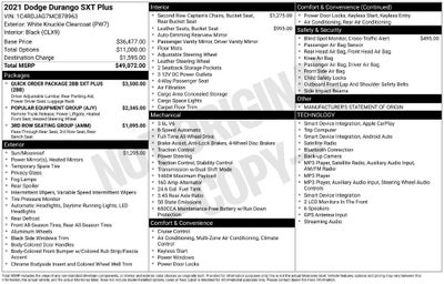2021 Dodge Durango SXT Plus