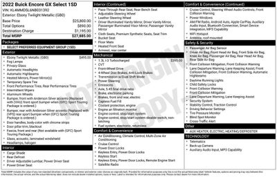 2022 Buick Encore GX Select