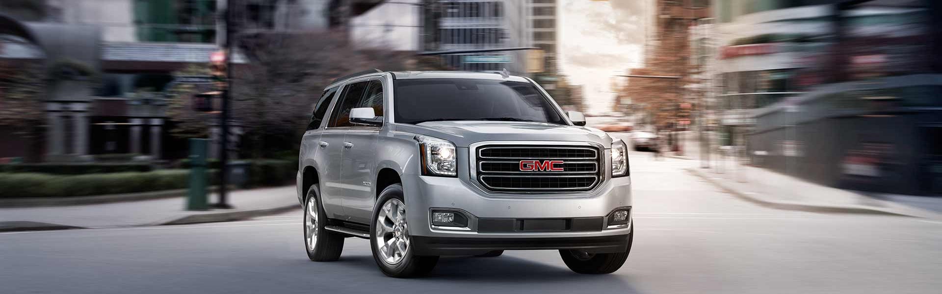 GMC 2018 running on road.