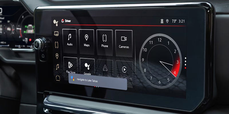 Infotainment system with different options in 2026 GMC Sierra 1500