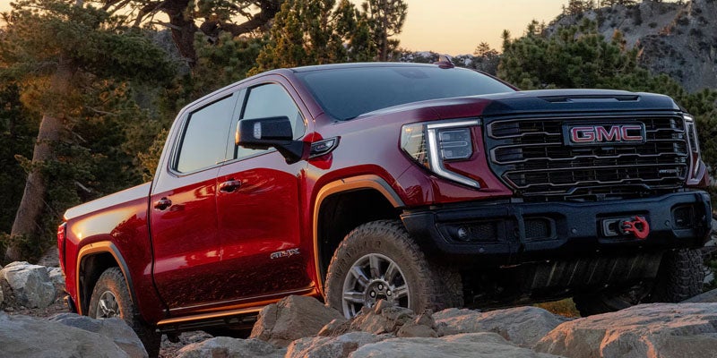 Close up of toug tyres in 2026 GMC Sierra 1500