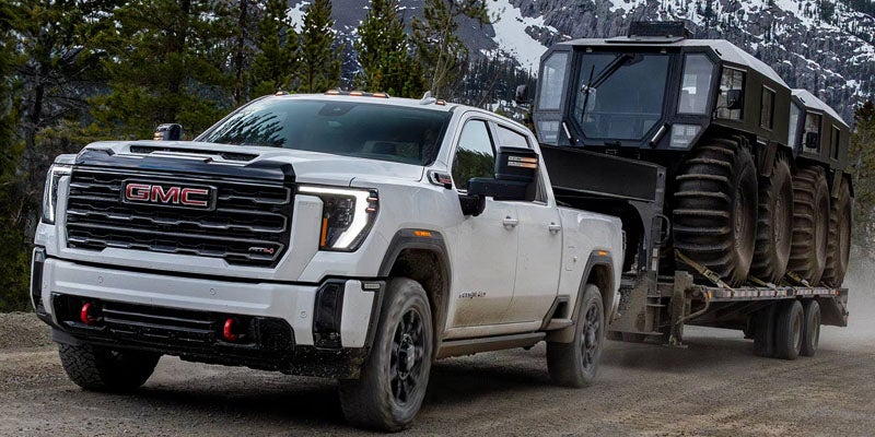 2026 GMC Sierra 2500HD showing towing ability