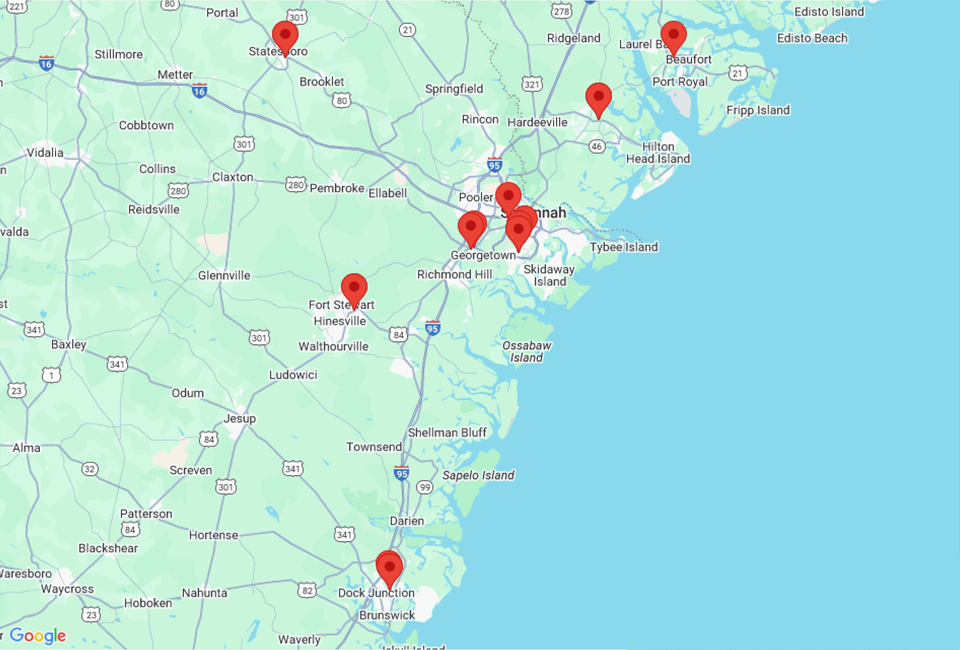 Map of Vaden of Beaufort GMC in BEAUFORT SC